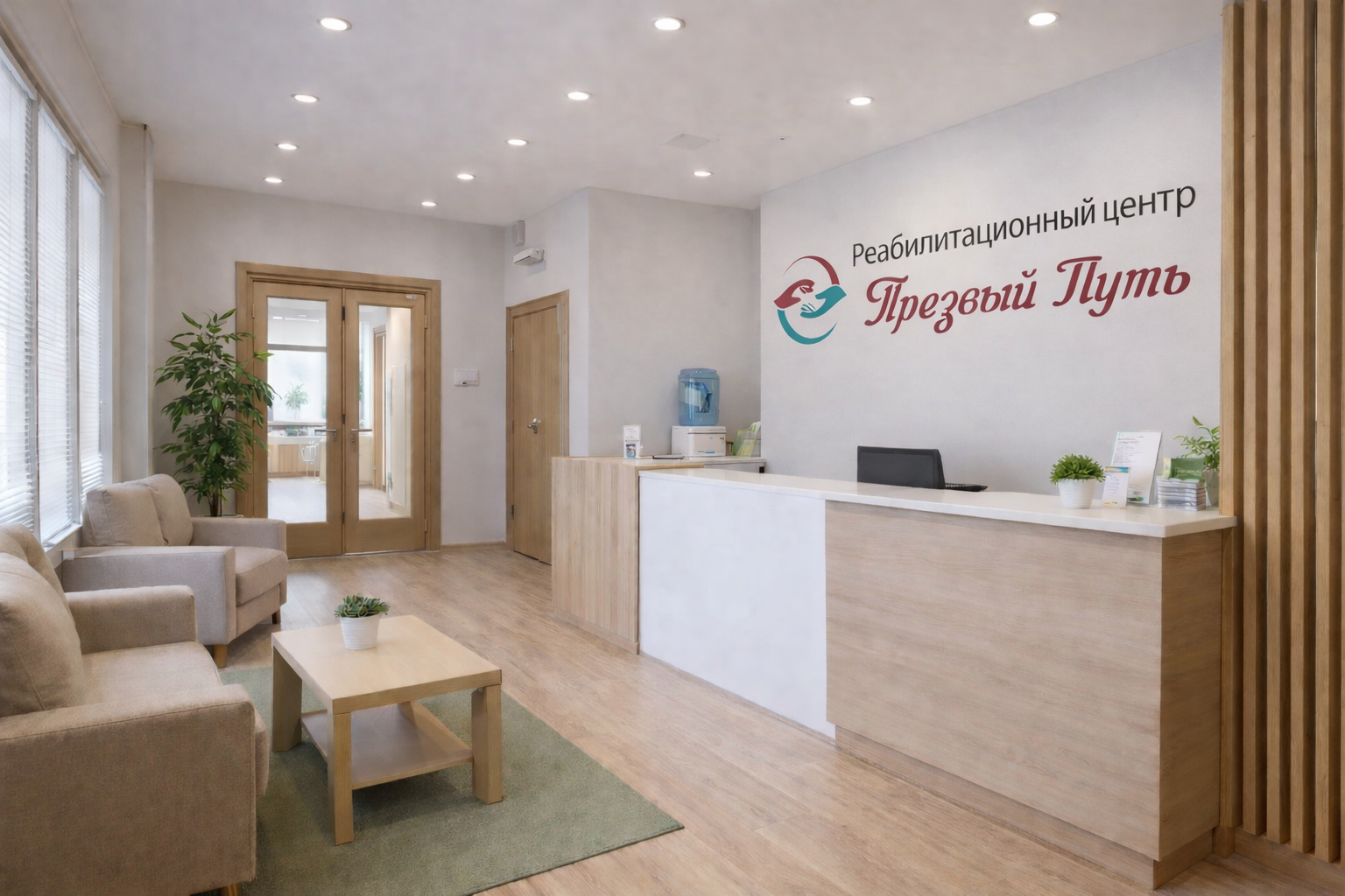 Входная зона в реабилитационном центре Трезвый Путь